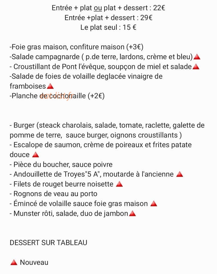 Le Chanzy — carte page 1