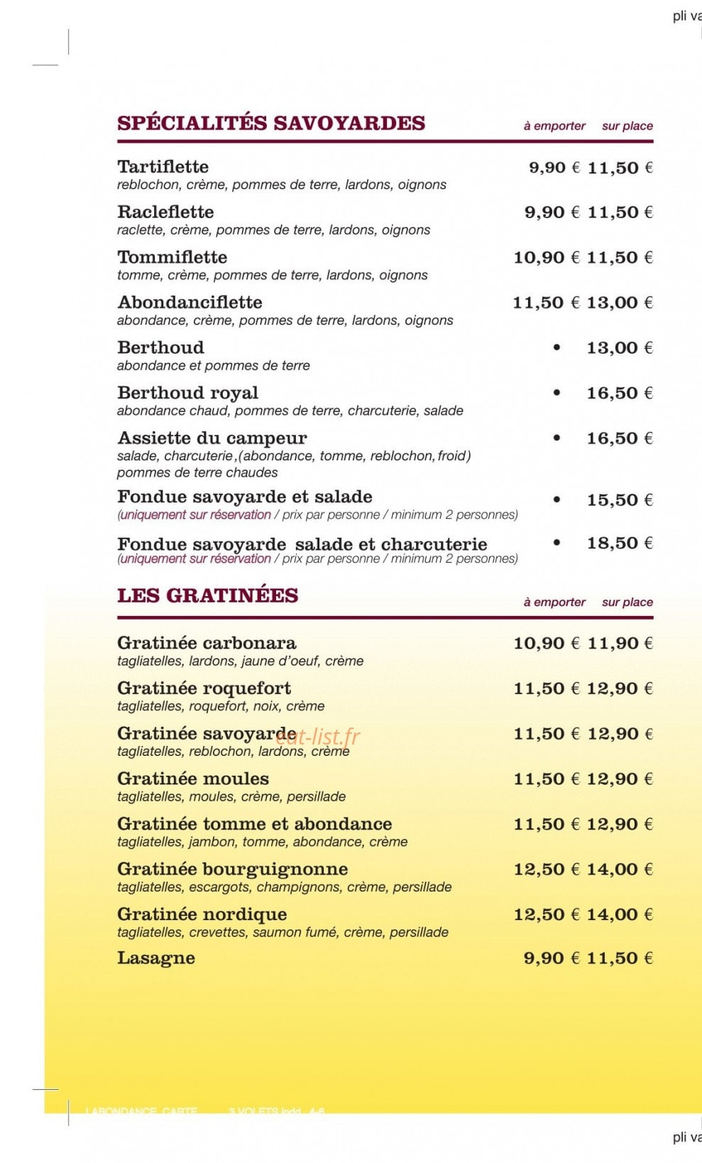 L'abondance — carte page 2