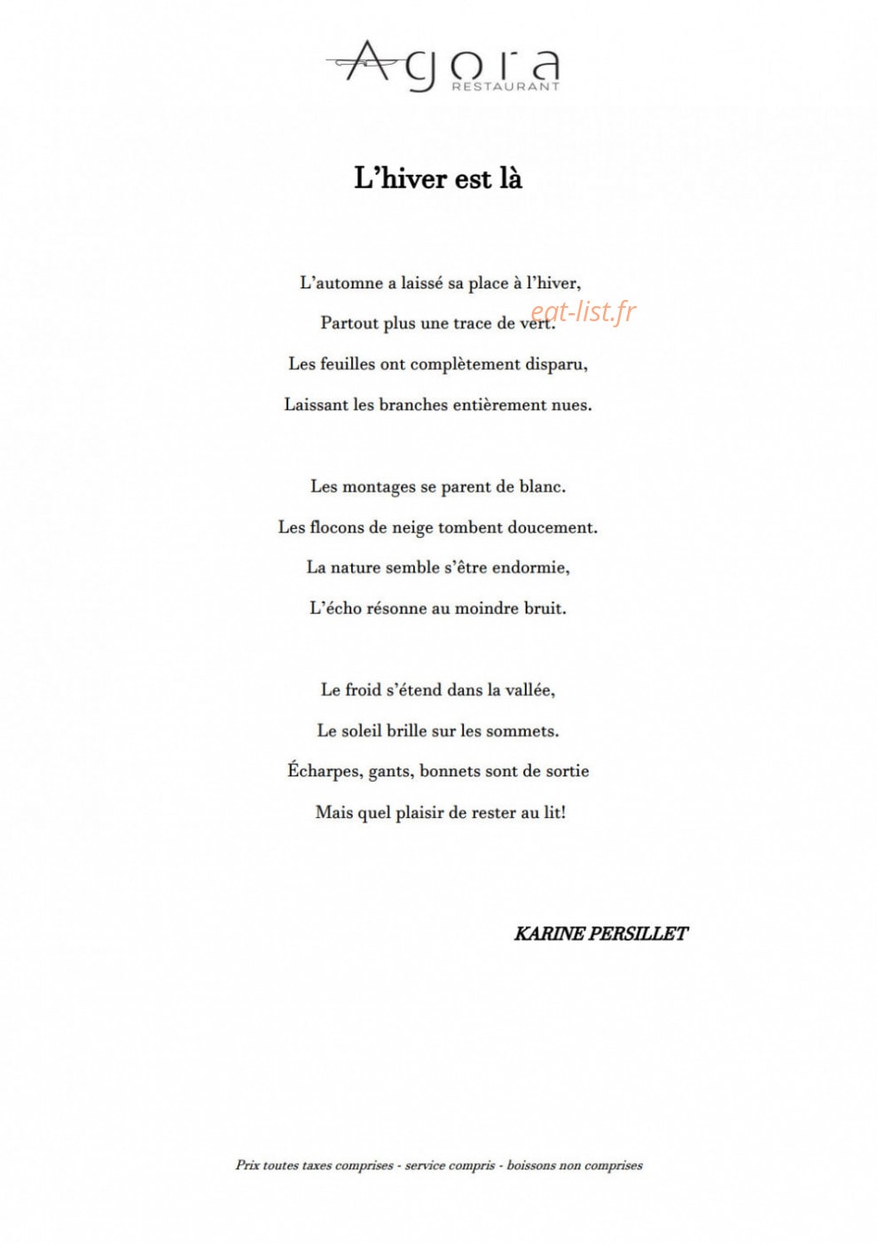 Agora — carte page 7