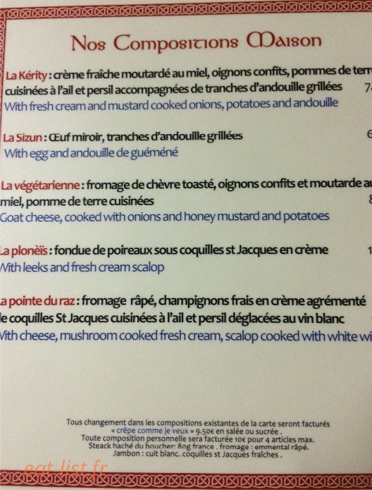 Au Vieux Vannes — carte page 3