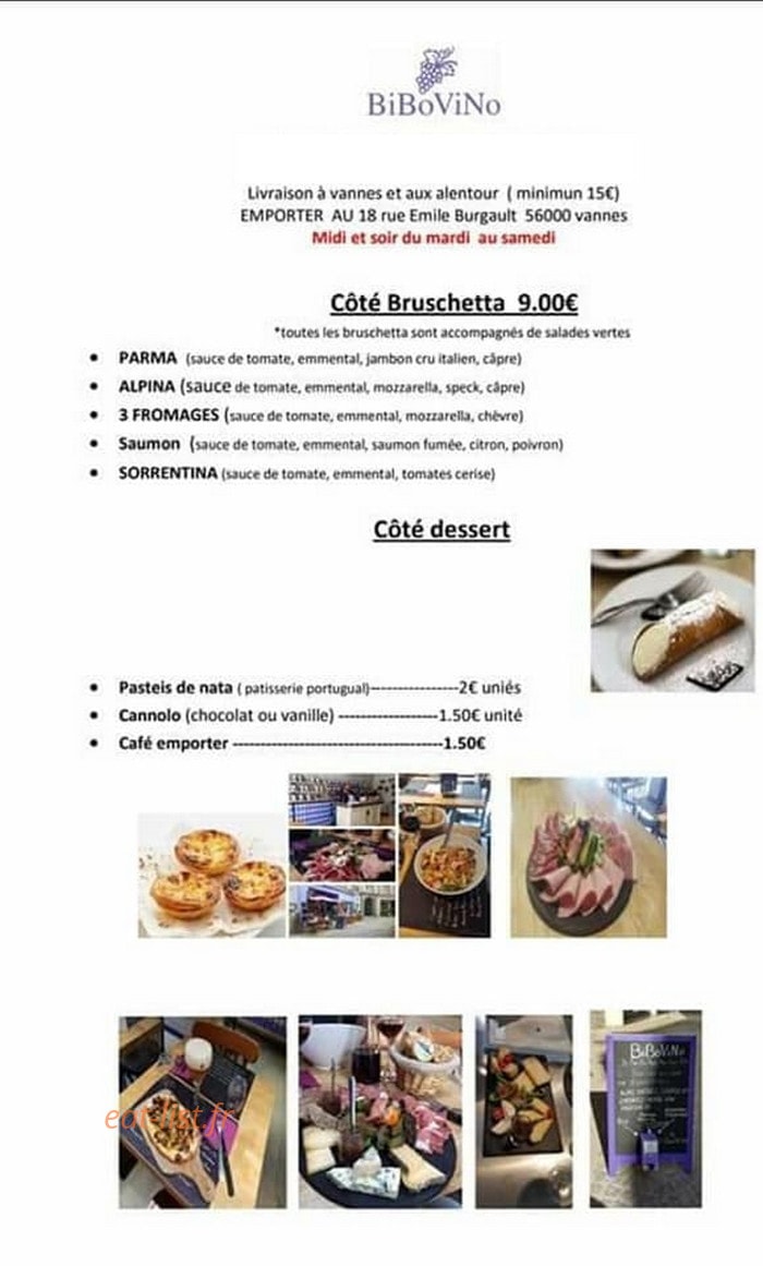 Bibovino — carte page 2