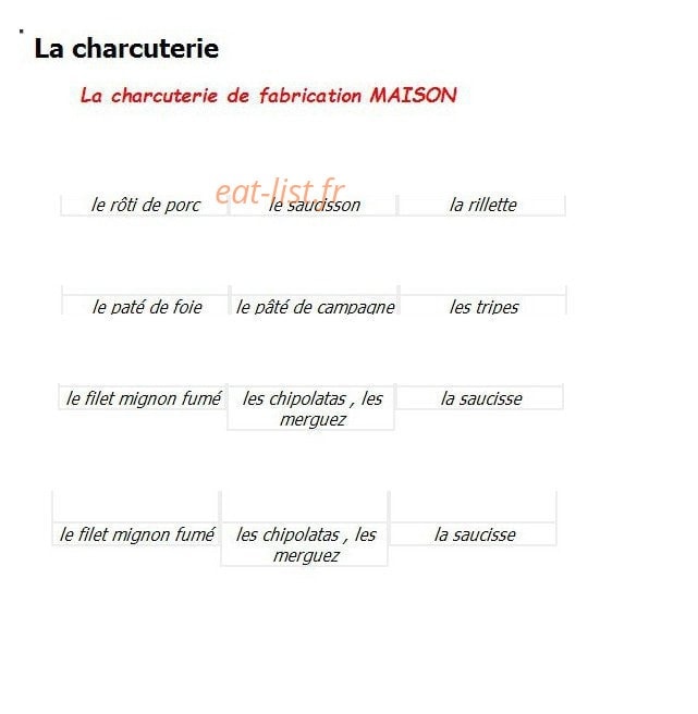 Boucherie Richard — carte page 2