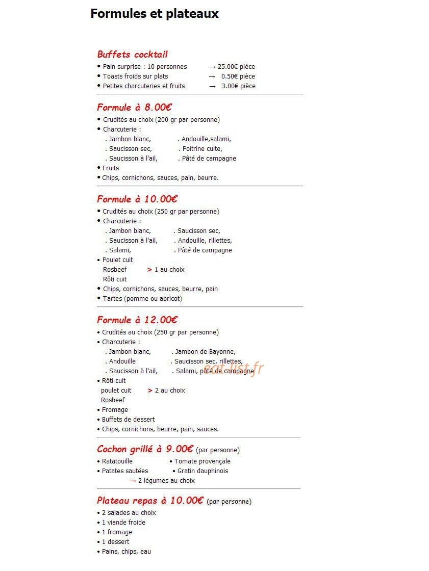 Boucherie Richard — carte page 5