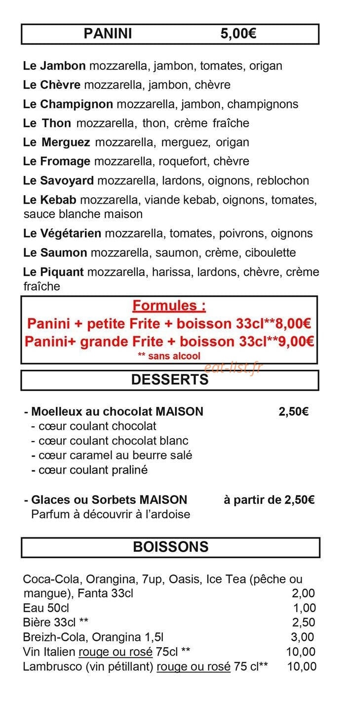 Breizh Pizza — carte page 5