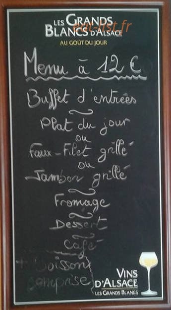Café de la Petite Vitesse — carte page 1