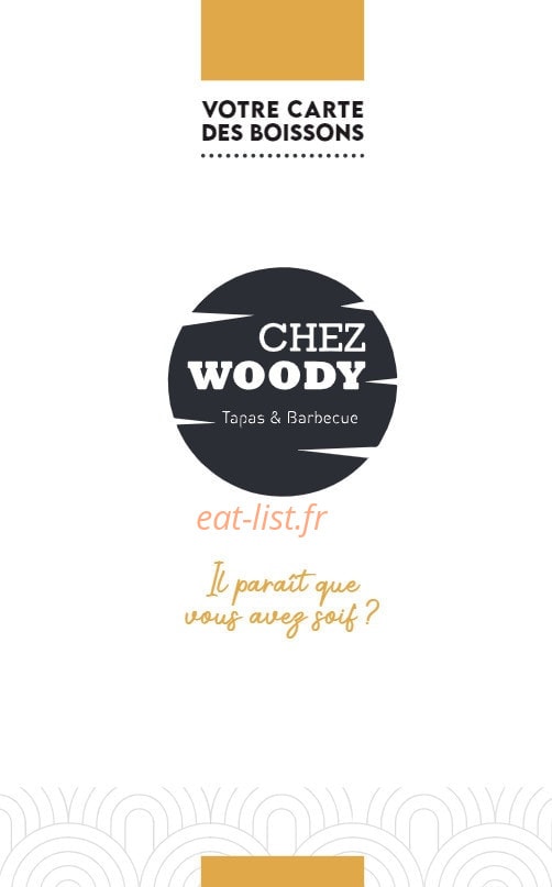 Chez Woody — carte page 3