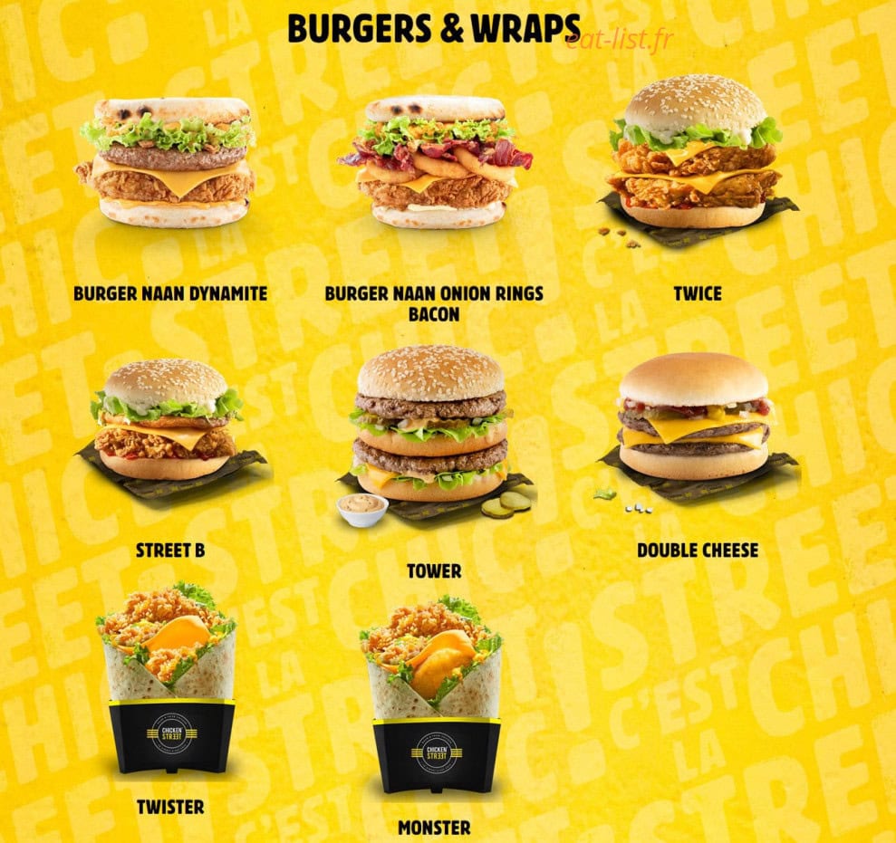 Chicken Street — carte page 3