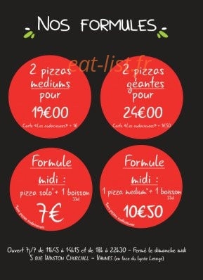 Fabbrica Pizza — carte page 2