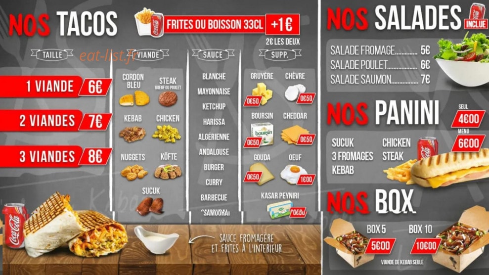 L'as Du Kebab — carte page 2