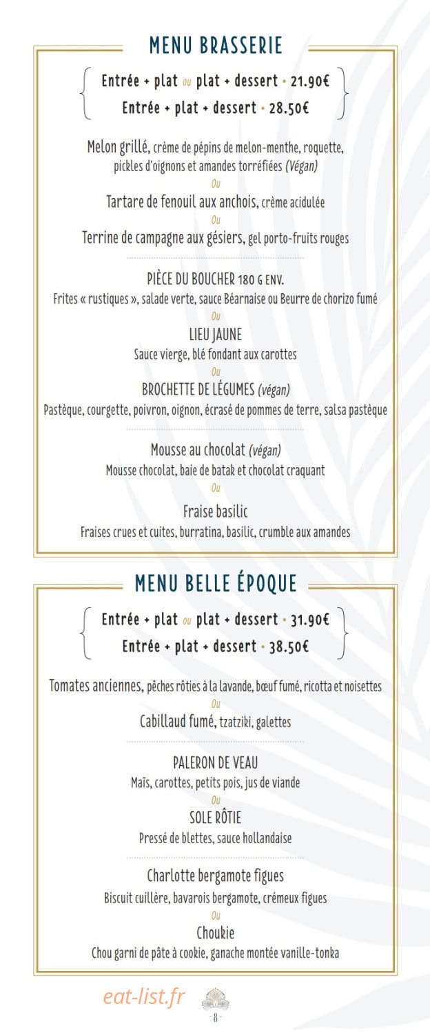 La Belle Époque — carte page 3