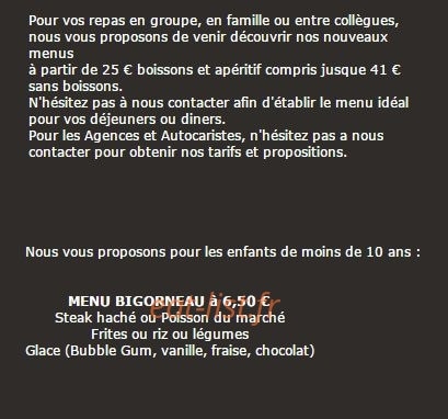 La Brasserie Bleue — carte page 4