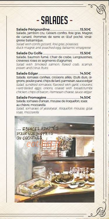 La Brasserie Edgar — carte page 7