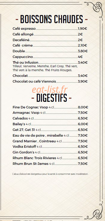 La Brasserie Edgar — carte page 9