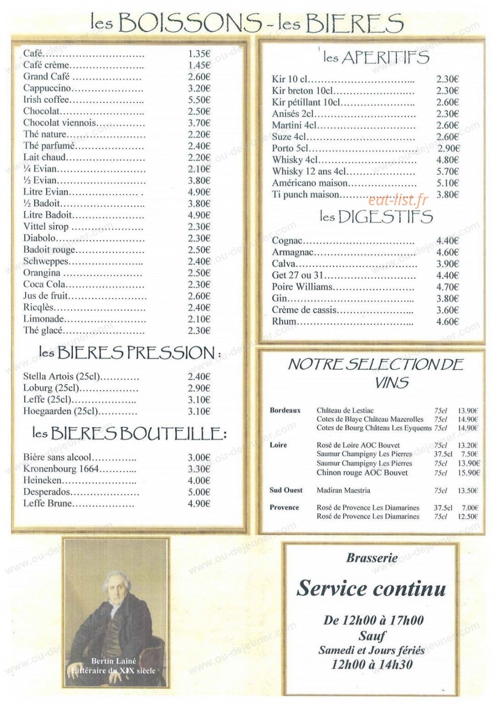 La Compagnie — carte page 4