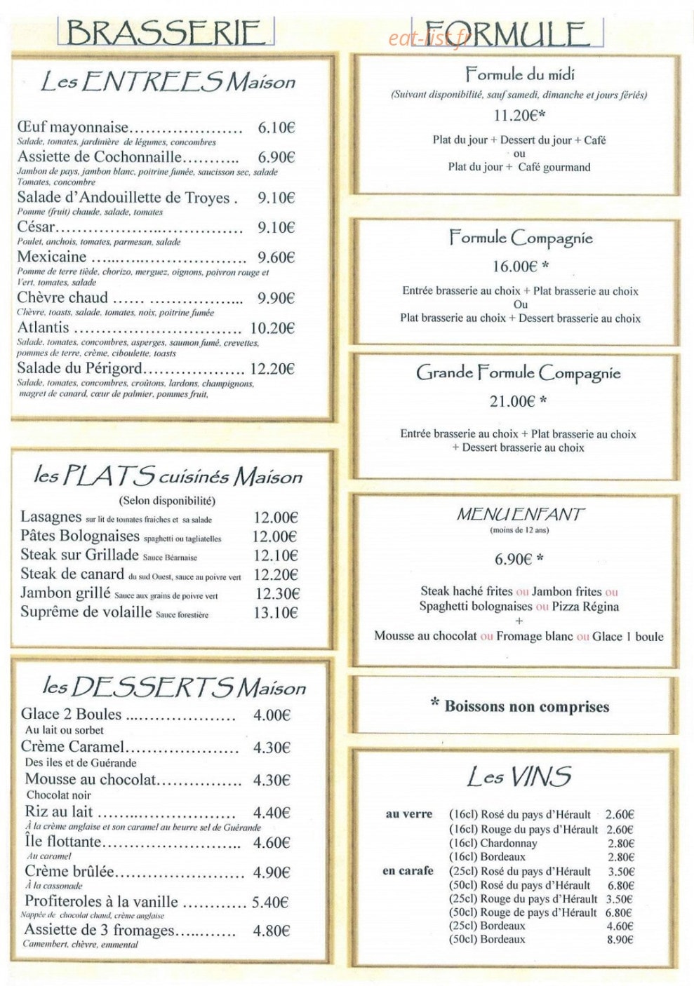 La Compagnie — carte page 2