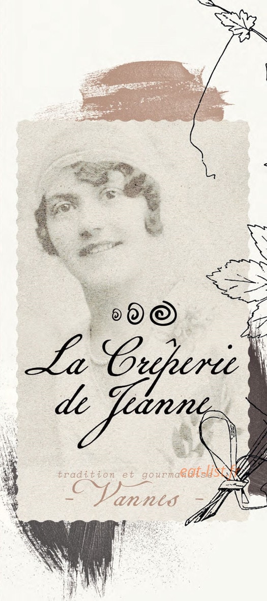 La crêperie de Jeanne — carte page 1