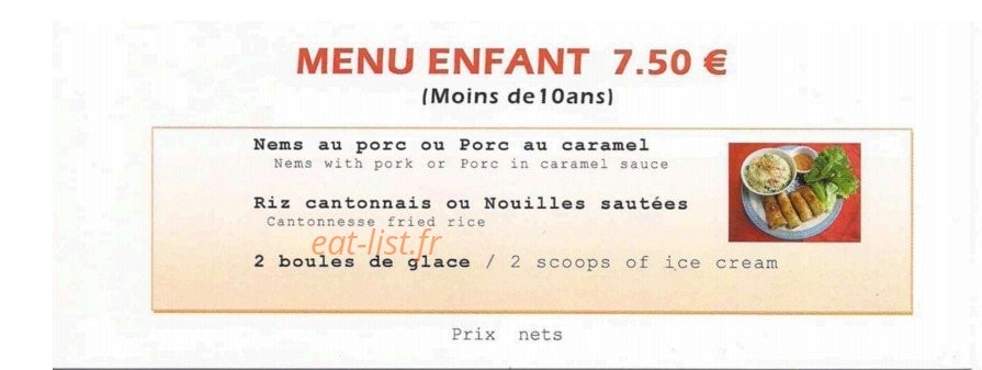 La Saigonnaise — carte page 4