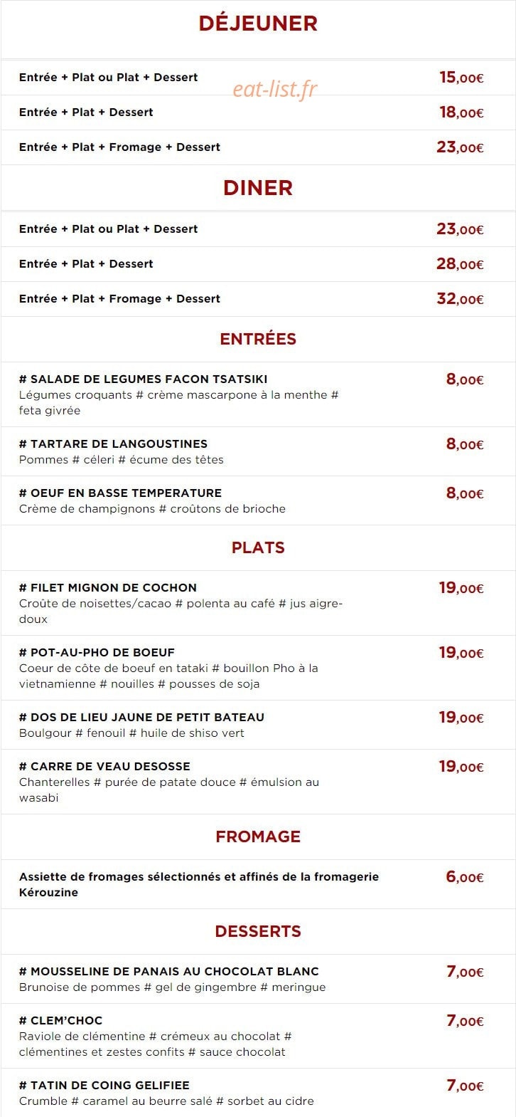 La Tête en l'air — carte page 1