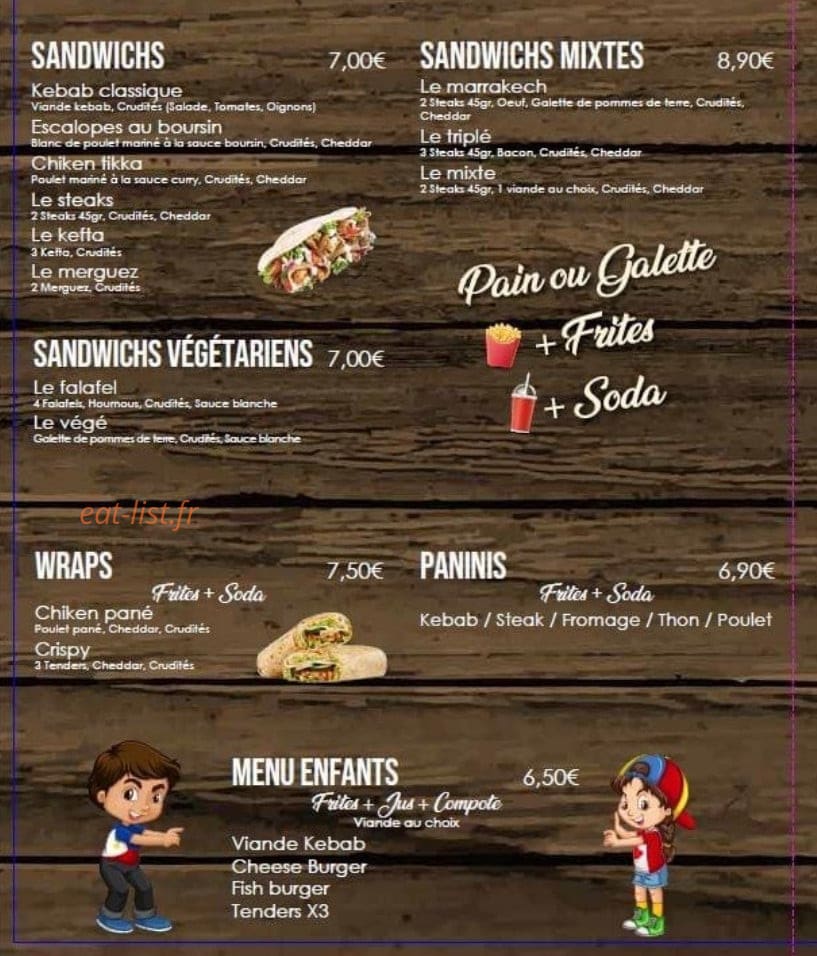 Le Marrakech — carte page 2