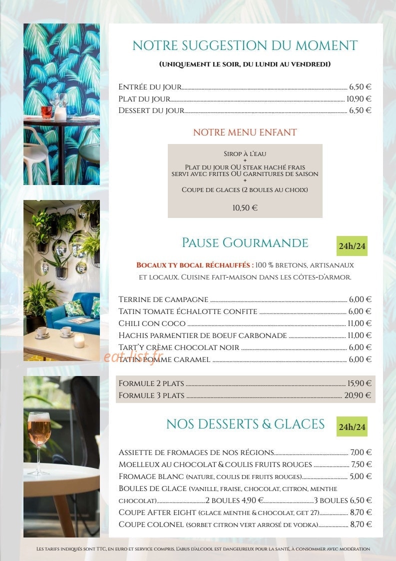 Le Patio Sainte-Anne — carte page 3