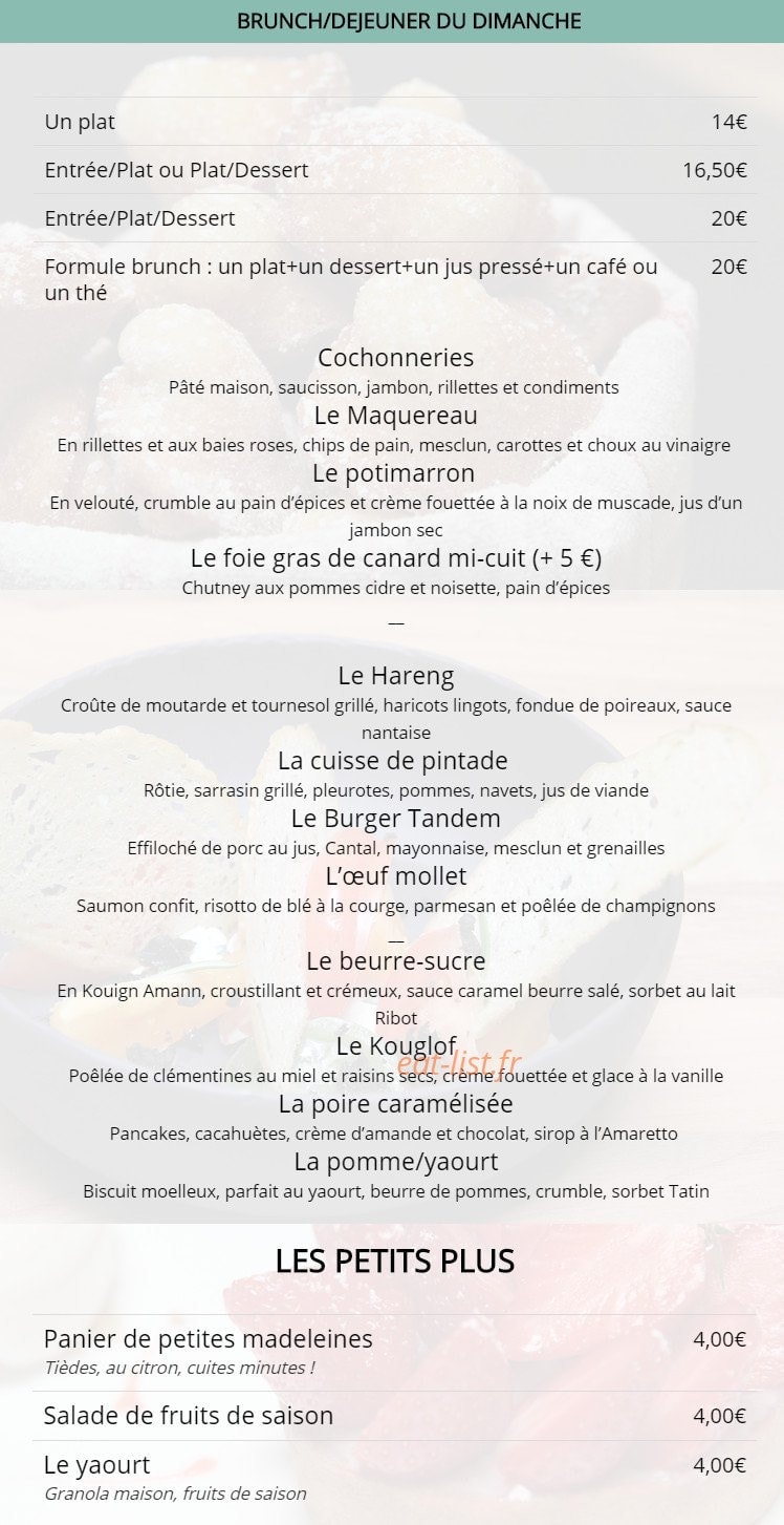 Le Tandem — carte page 7