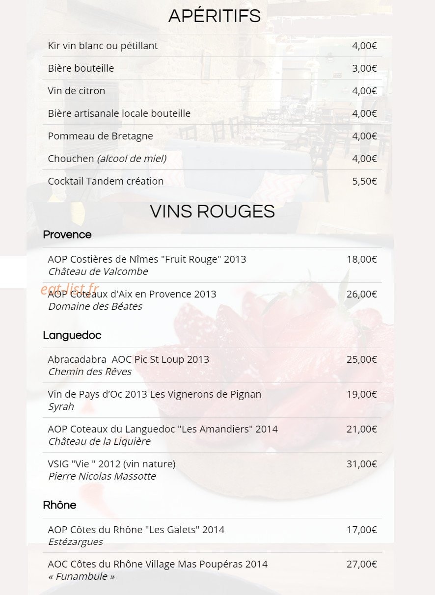 Le Tandem — carte page 4
