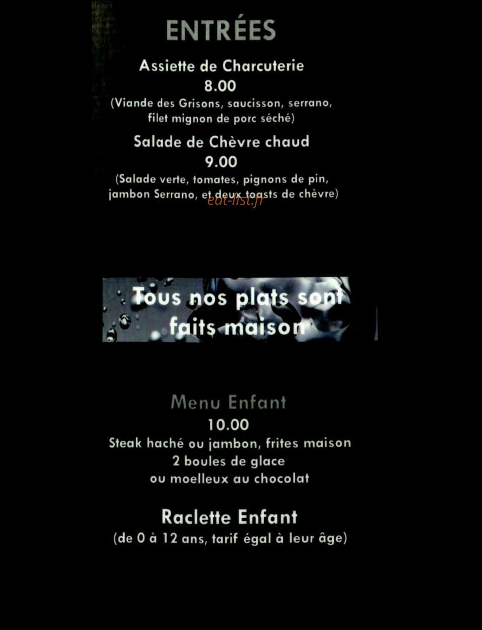 Le Yeti — carte page 2