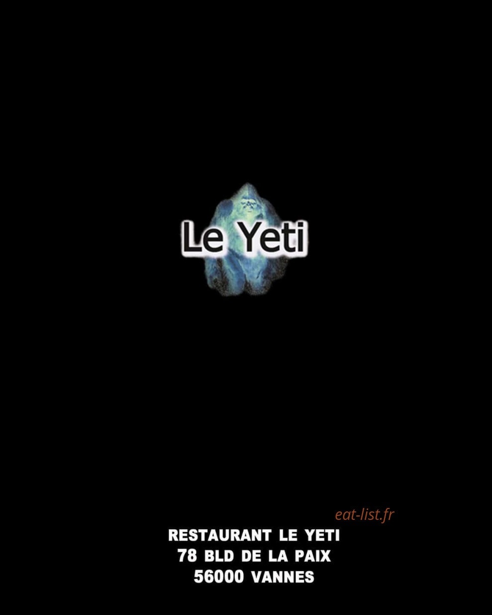 Le Yeti — carte page 6