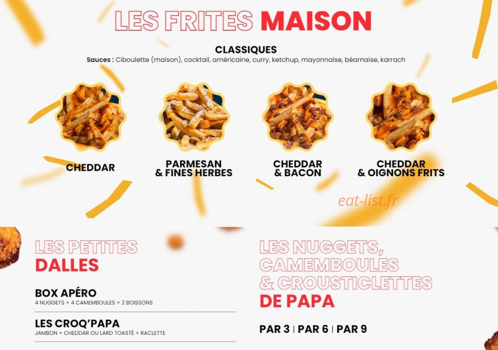 Les Burgers de Papa — carte page 2