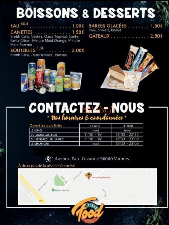 Pizz'o food — carte page 4