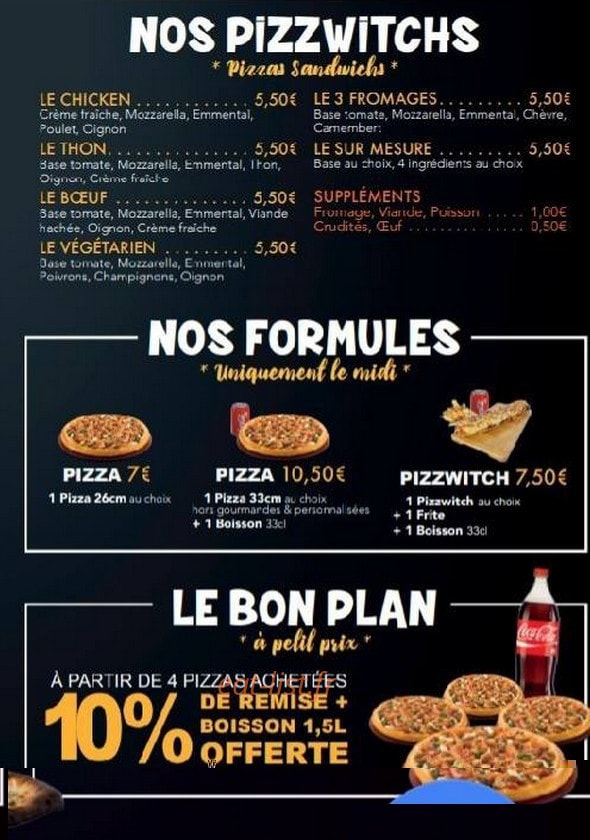 Pizz'o food — carte page 3