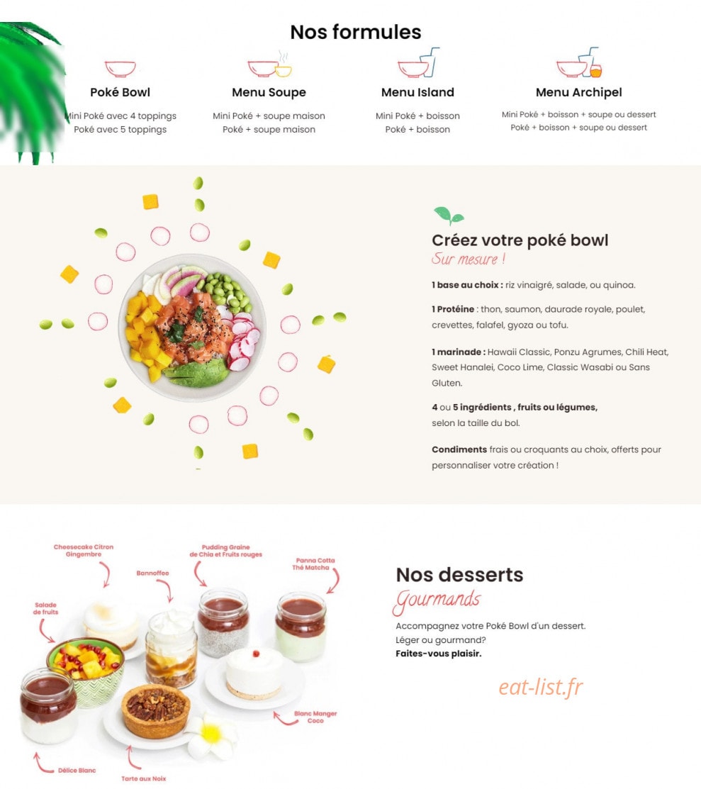 Poke Bar — carte page 3