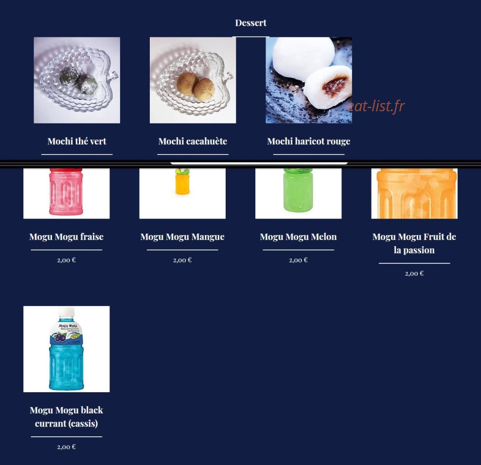 Restaurant Lily Sushi — carte page 5
