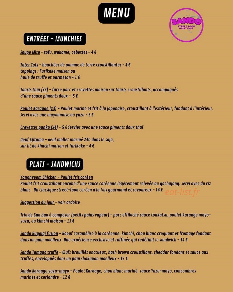 Sando — carte page 1