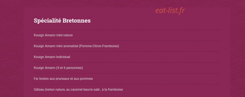 Saveurs du port — carte page 6