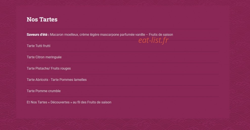 Saveurs du port — carte page 2