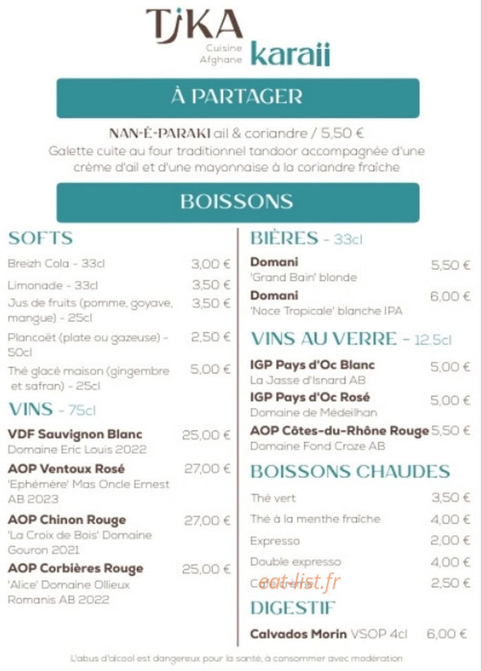 Tika Karaii — carte page 2