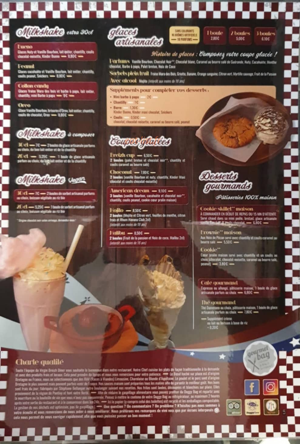 Virgin Breizh Diner — carte page 2