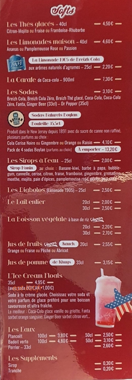 Virgin Breizh Diner — carte page 5