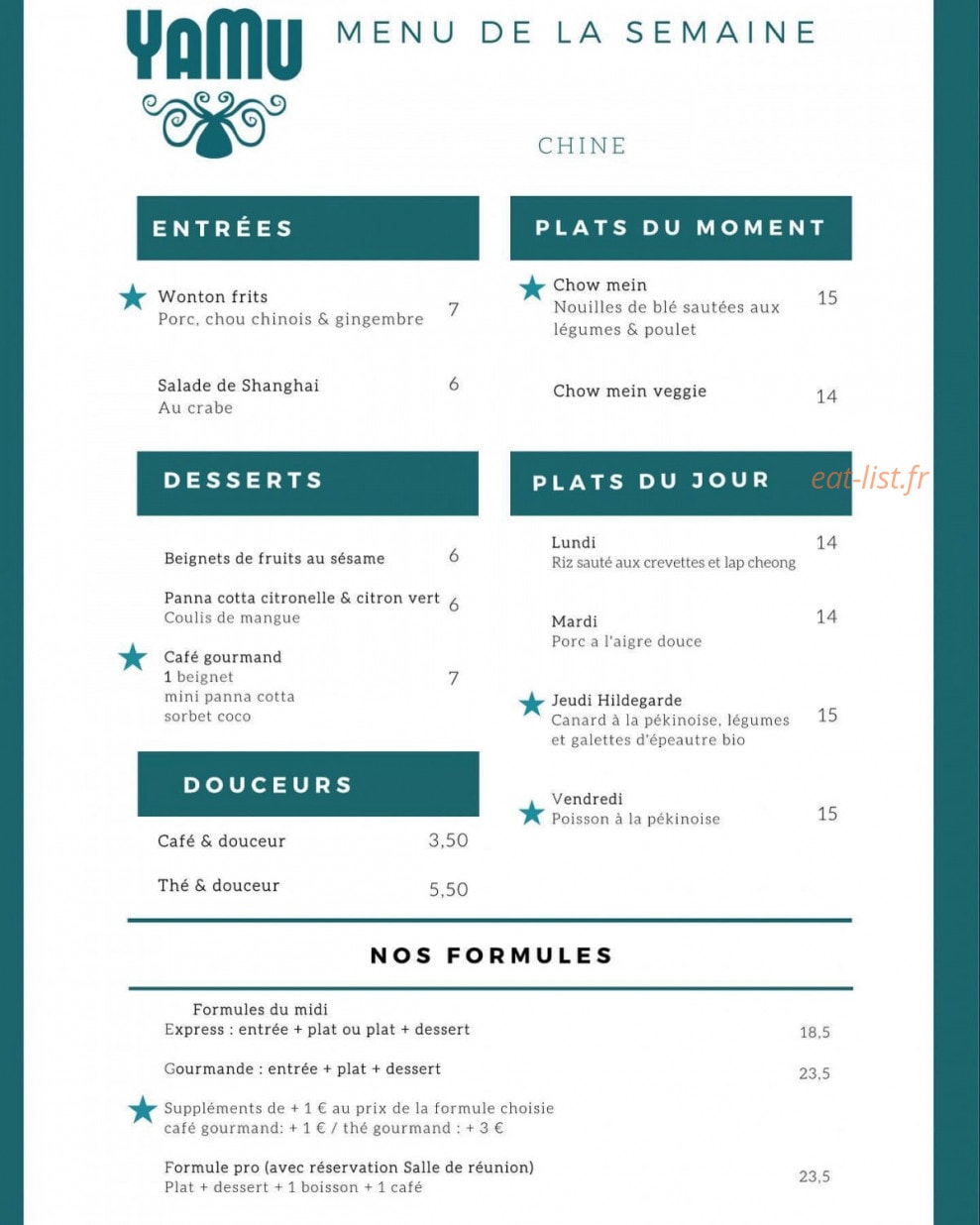 Yamu — carte page 1
