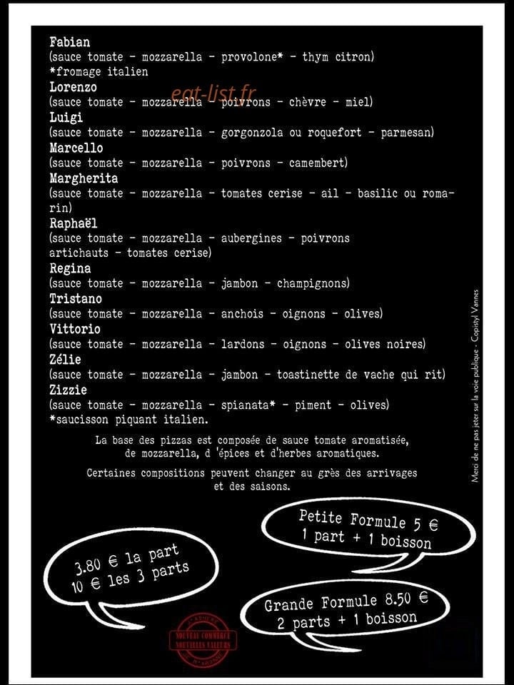 Zizzie pizza al taglio — carte page 2