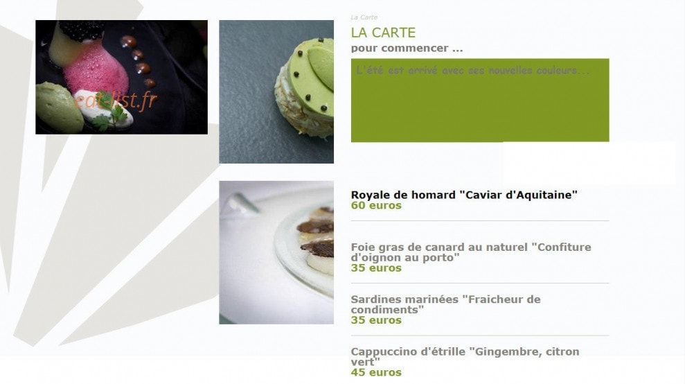 Amphitryon — carte page 1