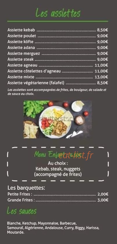 Antalya Kebab — carte page 3