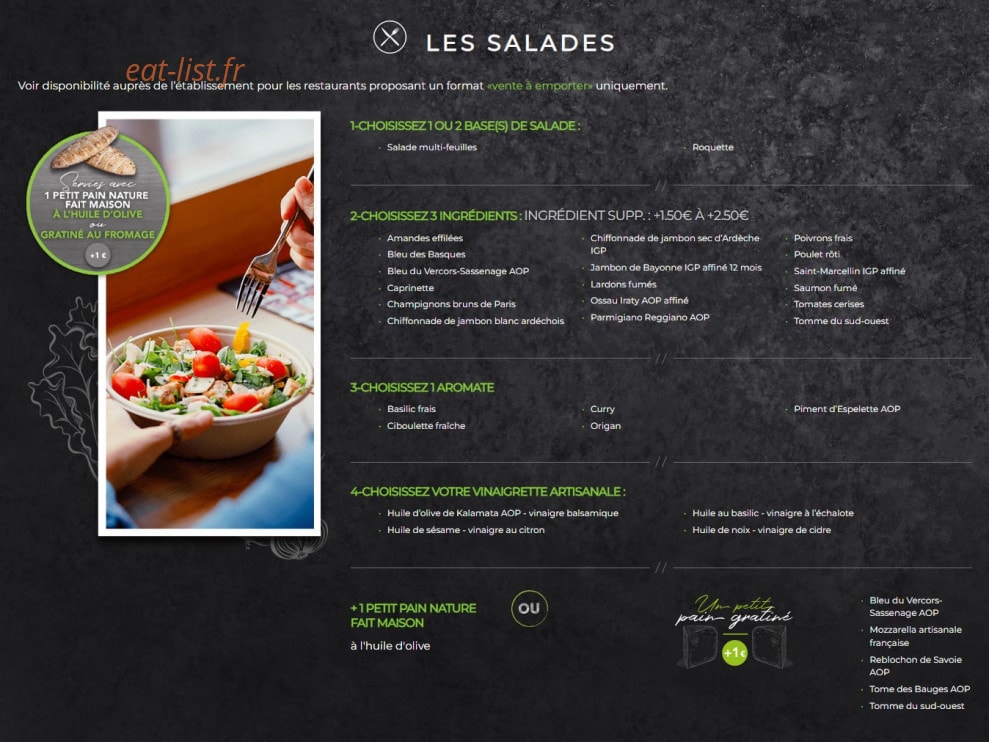 Basilic & Co — carte page 1