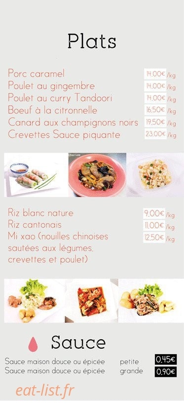 Chez Lee — carte page 3
