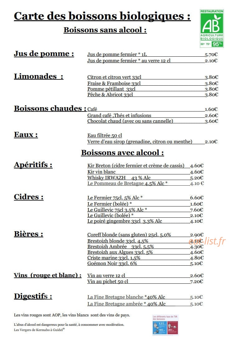 Crêpes Bio Brigitte Morel — carte page 4