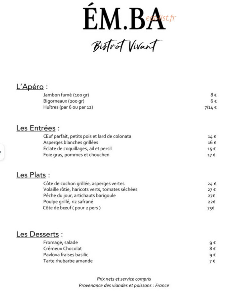 Em Ba — carte page 1