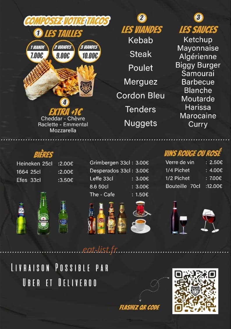 Kaplan Kebab — carte page 4