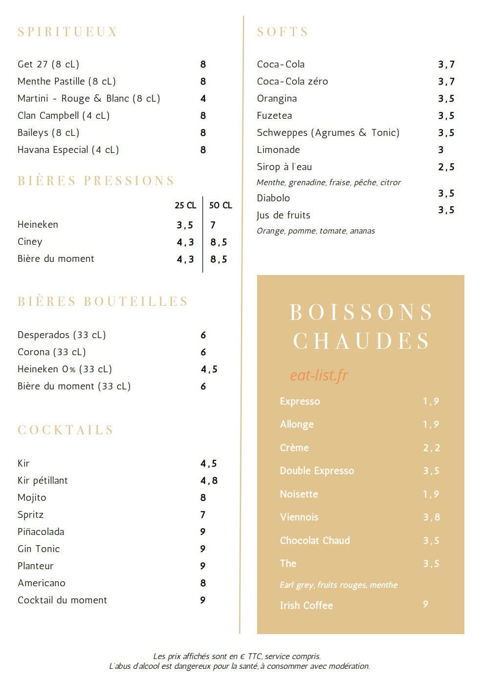L'Épicurien — carte page 8