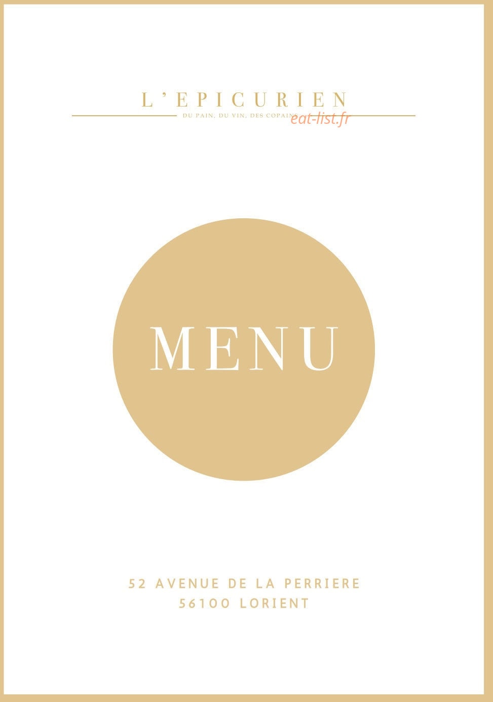 L'Épicurien — carte page 1
